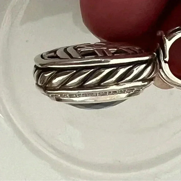 David Yurman Albion Black Onyx Pendant with Diamonds 14mm - Picture 6 of 12